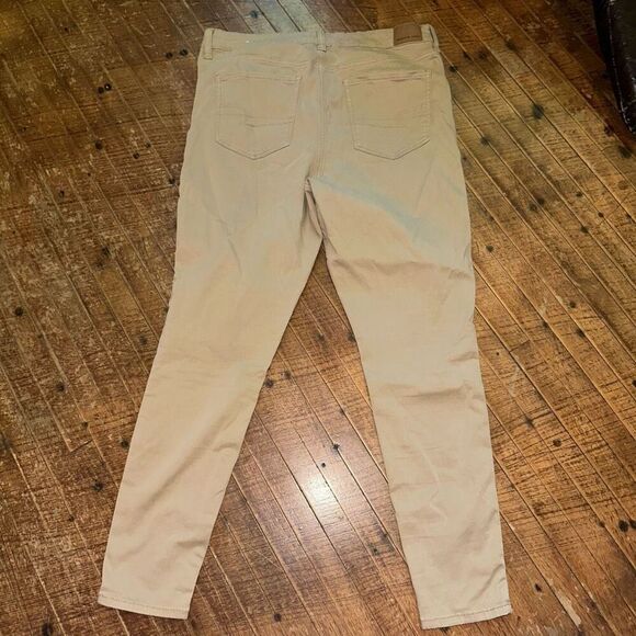 American Eagle tan stretch hi-rise size 14 jeggings - Picture 3 of 3
